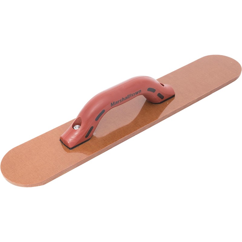 MARSHALLTOWN 18 Inch Round Resin Concrete Hand Float, DuraSoft Handle,