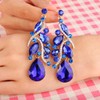 BriLove Women's Bohemian Boho Dangle Earrings with Crystal Multi Teardrop
