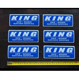 Unbranded 6 KING OFFROAD RACING SHOCKS STICKERS DECALS overland utv trails outland atv
