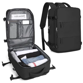 SEAFEW Travel Backpack for Women Carry on Luggage Backpack Flight Approved Travel Backpack Waterproof Outdoor Hiking Rucksack Casual Daypack 14 Inch Business Laptop Backapck Men,A19-Black(Lightweight)
