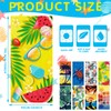 Haull 8 Pcs Oversized Microfiber Beach Towels Bulk 75''x35'' Hawaiian