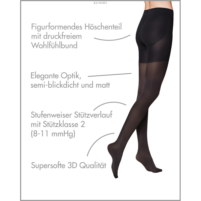 KUNERT Women's Tights Forming Effect 40 Support Class II Medium