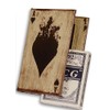 Book Box Skat Poker Antique Look Soft Imitation Leather Book