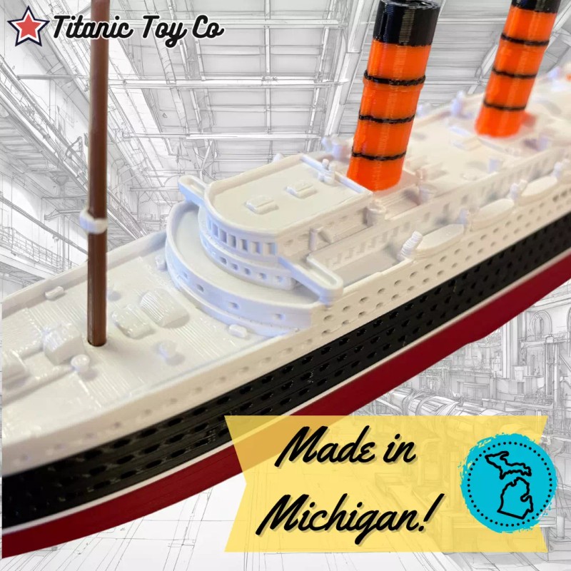 RMS Lusitania Model Ship 1 Ft Long By TitanicToyCo -