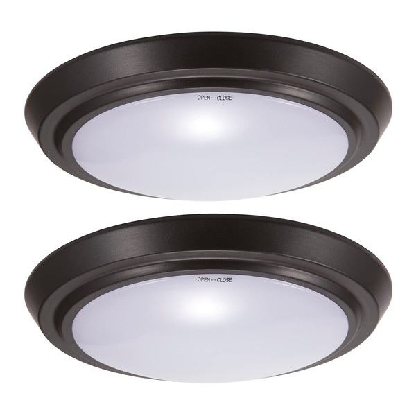 GRUENLICH LED Flush Mount Ceiling Light, 11 Inch Dimmable, 22W,