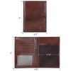 Polare Luxury RFID Blocking Leather Passport Holder Travel Wallet for