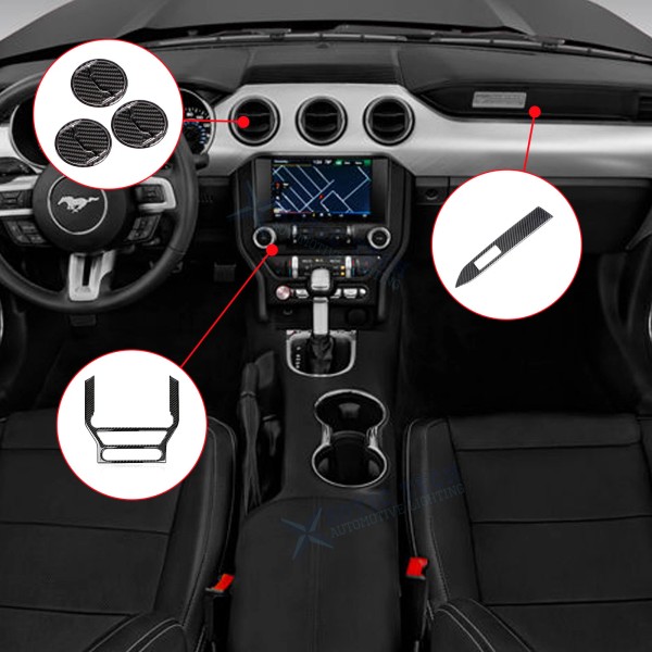 Xotic Tech Carbon Fiber Dashboard Air Vent Touch Screen Passenger