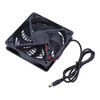 Solar Panel Fan Dual Exhaust Fans Air Ventilation Heat Dissipation