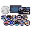 SPACE SHUTTLE CHALLENGER MISSIONS Colorized Florida Quarters US 10-Coin Set