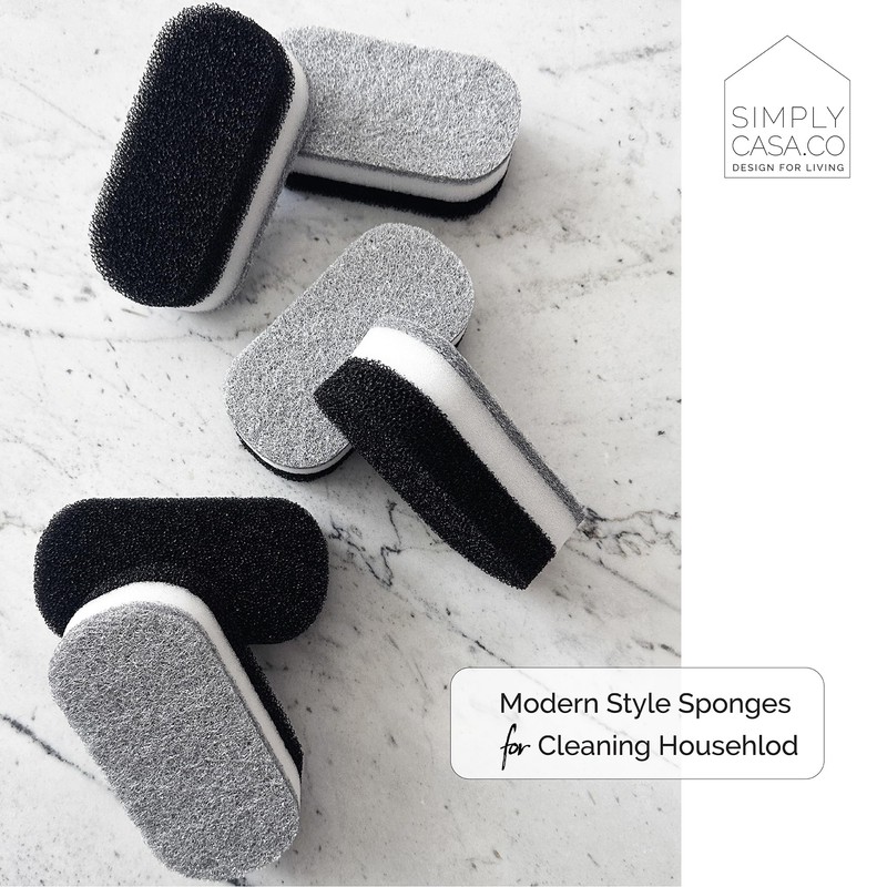 SIMPLYCASA Kitchen Dish Cleaning Sponges - Pack of 6 |