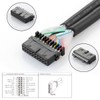 CY Vertical Dual USB 3.0 A Type Female to Motherboard