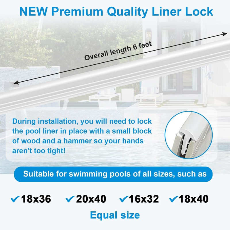 superlin New Premium Quality 6 Feet Liner Lock In Ground
