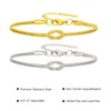 Yunhazit Matching Couple Bracelets – Infinity Promise Love Knot BFF