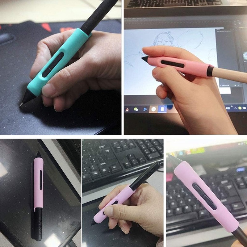 Silicone Pen Grip Holder,Silicone Pen Grip Holder Protective for Case