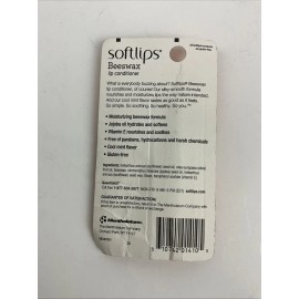 Softlips Lips BEESWAX Lip Conditioner Jojoba Oil Vitamin E Cool Mint New