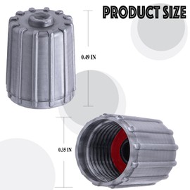MEAJOO 30PCS Long TPMS Tire Valve Stem Caps, Leak-Proof Air Protection, with O-Ring Rubber Seal, Universal Tyre Valve Dust Caps for Cars, SUV, Trucks, Bikes, Motorcycles, Bicycles(Gray)