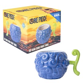 Grupo Erik Tazza One Piece Frutto del Diavolo Gum Gum - Tazza Colazione Ceramica Grande 500 ml con Colori Vivaci e Dettagli in Rilievo | Tazzine Caffe Particolari, One Piece Manga