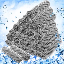 Hosuly 30 Pcs Cooling Towels 40"x12" Ice Towel Breathable Soft Chilly Sweat Towel Workout Towels for Gym Cooling Towels for Neck and Face for Yoga Golf Sports Running(Light Gray)