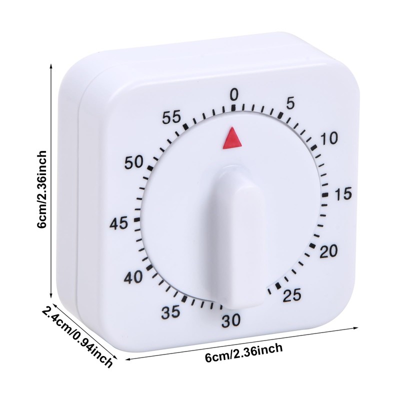 Timer, 60 Minutes Visual Timer with Loud Alarm Digital Visual