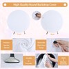 Haefoo 7.2FT White Round Backdrop Cover for 5 to 7.2ft