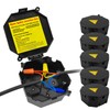 MIARALA Black Open Splice Junction Box (5 Pack),Electrical Splice Box