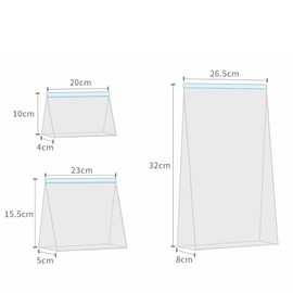 Freezer Bags, Zipper, Reusable, Pack of 30, Food Bags, Large, Medium and Small Sizes, Storage Bags, Sandwich Bags, Kitchen Bags for Vegetables, Milk (30)