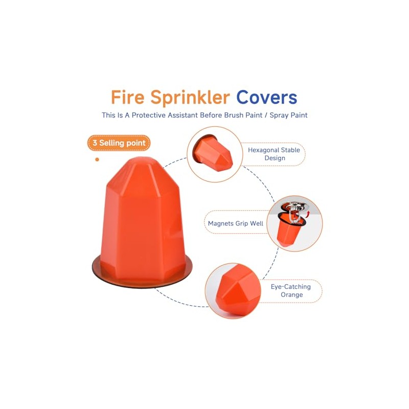 13 Pcs Fire Sprinkler Covers with Magnet Fire Sprinkler Head