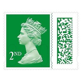 25 x 2nd Class Barcoded Stamps Royal Mail