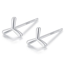 925 Silver Earrings, 925 Silver, Hypoallergenic, Small, Small, Inconspicuous, Dainty Simple, Hiked, Pink Gold, Sterling Silver, No Gemstone