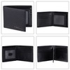 VISOUL Mens Bifold Wallet with 2 ID Windows Carbon Fiber