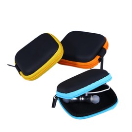 KICHOUSE Mini Earbud Carrying Case Portable Eva Carrying Case Earbud Case Small Case Storage Wireless Earnuds Wireless Ear Buds Small Pouch Earpiece Bag Travel Ear Plugs Usb Headphone Stand