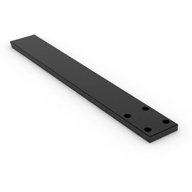 Iron Supports Hidden Flat Countertop Bracket - Heavy Duty Straight Bracket for Granite Countertops - Bar Top & Kitchen Island Support Brackets (Matte Black - 8")