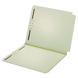 Pendaflex 45715 Dual Tab Pressboard Folder, 2 Fasteners, 2-Inch Expansion, Letter, Lt Green, 25/Box