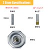 Stem Leveling Casters Wheel with Ratchet Handle Set of 4