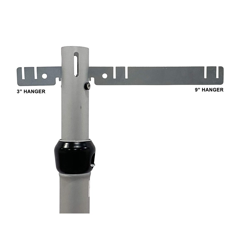 Crossbar Valance Hanger, for Pipe and Drape (9" Hanger, 2