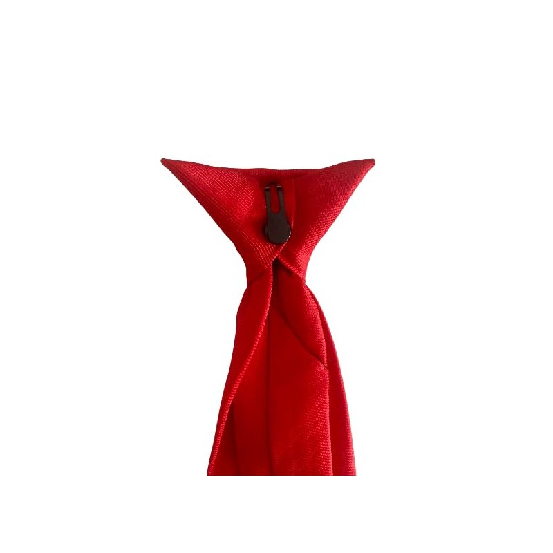 CB4 Accessories RED Clip On Tie (Matte)
