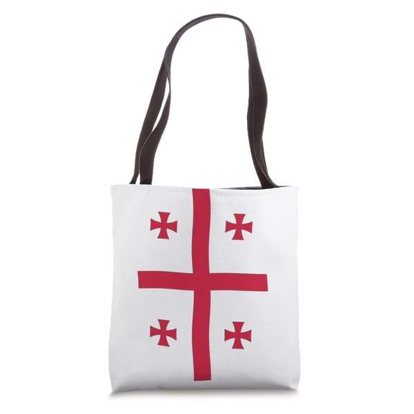 National flag of Georgia, Five Cross Flag Tote Bag