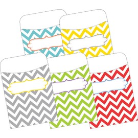 Barker Creek Peel & Stick Library Pockets, Curated Collection, 15 Designs, Great for Holding Library, Index, and Flash Cards, Hall Passes, Recipes, and More! 3-1/2" x 5-1/8", 150 per Set (3533)