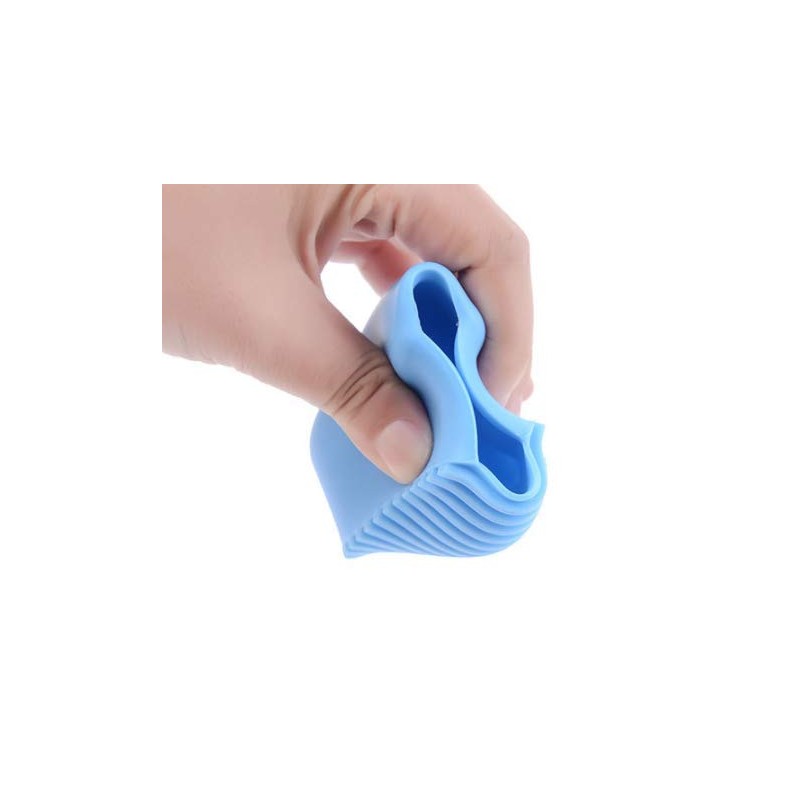 DNHCLL 2PCS Candy Color Mini Silicone Washboard Creative Handheld Laundry