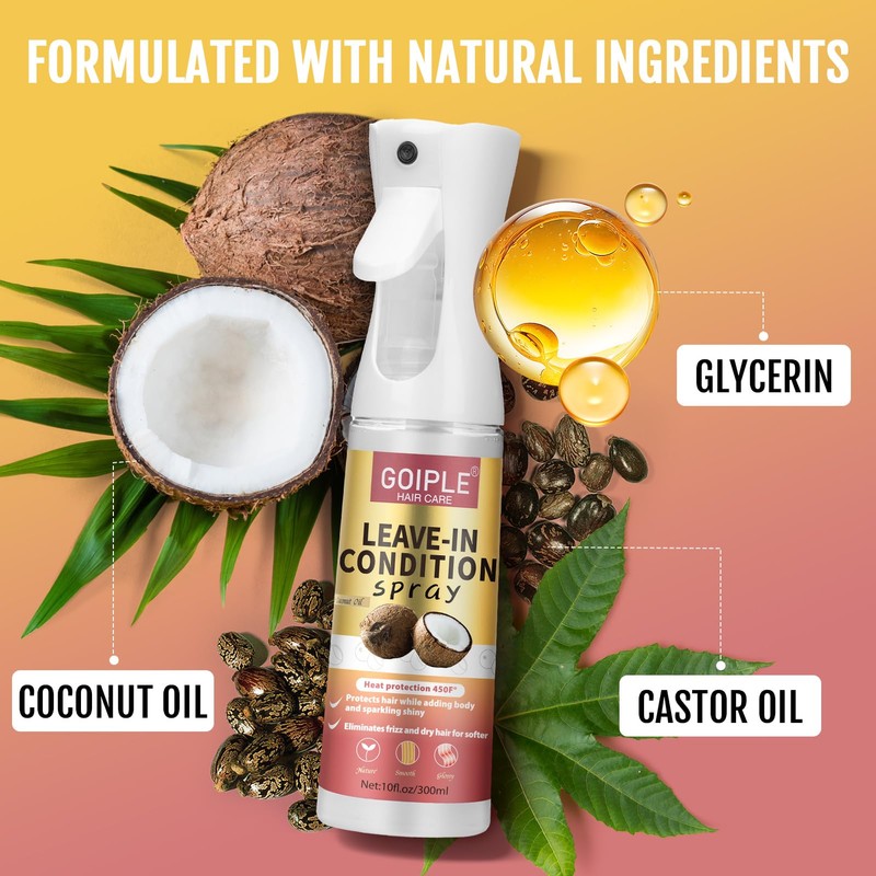 Leave In Conditioner & Heat Protectant Spray Smooth Flyaways Add
