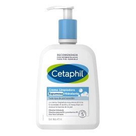 Cetaphil Crema Limpiadora Espuma Hidratante 473ml Todo Tipo De Piel, Incluso Sensible Día/noche