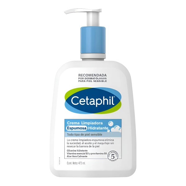 Cetaphil Crema Limpiadora Espuma Hidratante 473ml Todo Tipo De Piel,