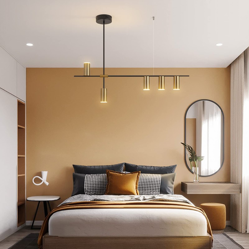 Siittoo Pendant Light Fixtures, Dimmable Modern LED Chandelier Lighting with
