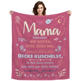 ACAROMAY Original Muttertagsgeschenke für Mama Mutter Frauen Kuscheldecke Geschenke für Mama Weihnachten Valentinstag Geburtstagsgeschenk für Mutter von Tochter Sohn Tragbare Decken (Mama-A)