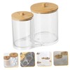 ULTECHNOVO 2pcs Cosmetic Cotton Storage Box with Home Bathroom Kitchen