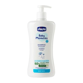 Chicco Baby Moments Tearless Shampoo, Paraben-Free Shampoo for Children, Does Not Irritate the Eyes, Ingredients of Natural Origin, Moisturising and Nourishing Properties, 500 ml, 0+
