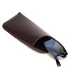 Calabria Mens Slim Half-Clip Case in Black or Brown (Brown