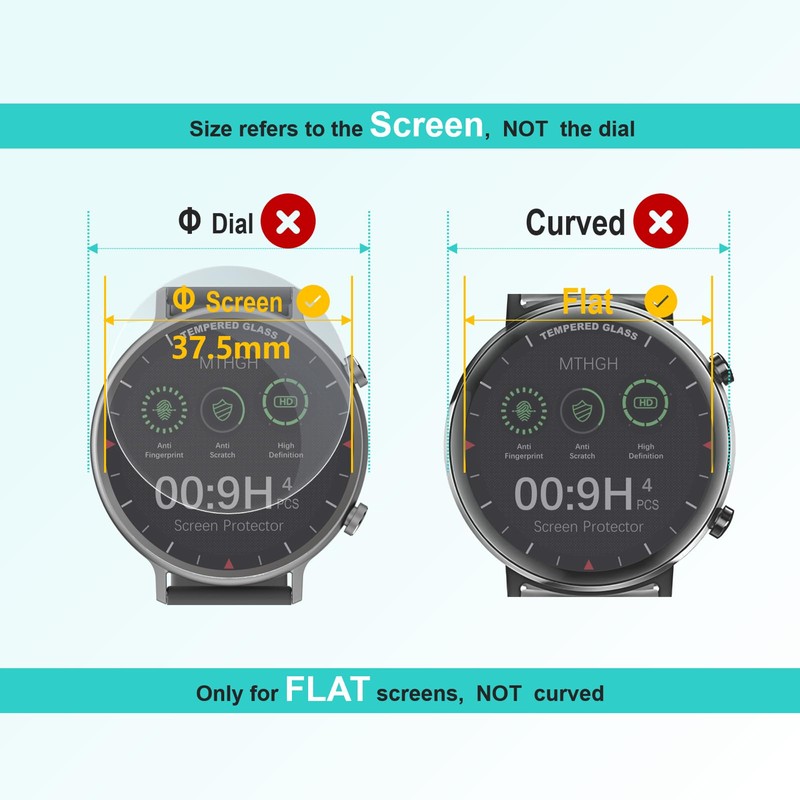 MTHGH Pack of 4 37.5 mm (1.48 inches) diameter universal