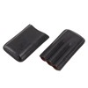 Leather Cigar Case Portable 3 Finger Cigar Humidor Carrying Case