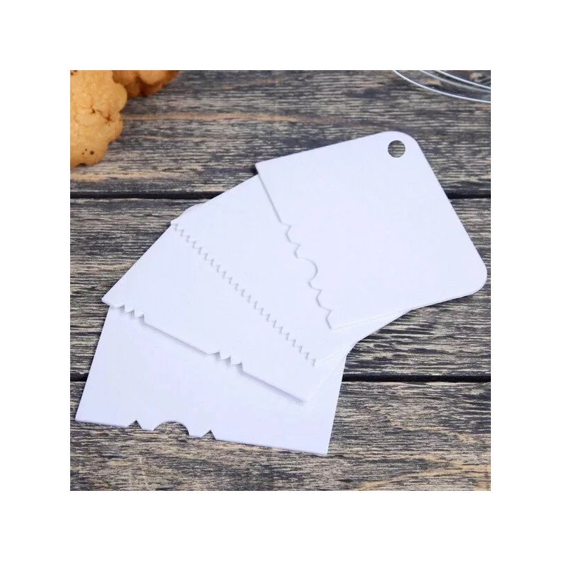 AJC Kit Peines Alisador Pastel Raspa Marcador Glasear Reposteria